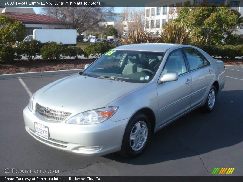 Lunar Mist Metallic / Stone 2003 Toyota Camry LE V6
