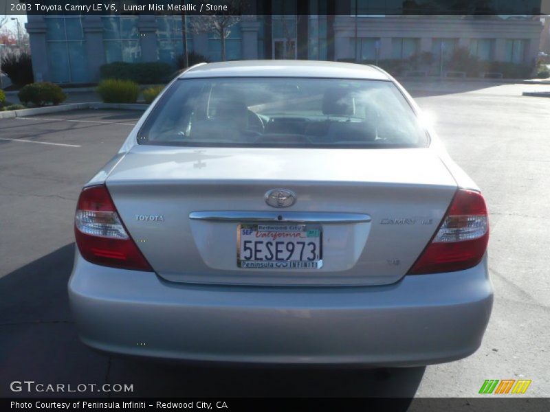 Lunar Mist Metallic / Stone 2003 Toyota Camry LE V6