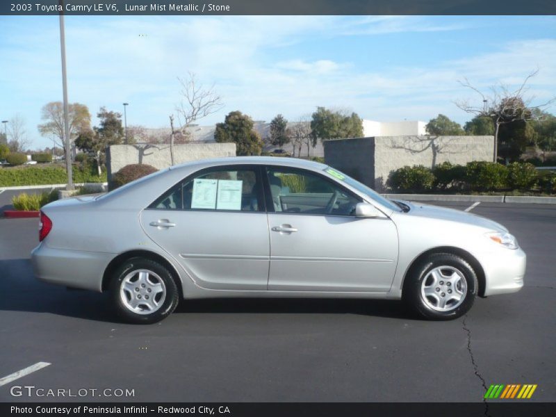 Lunar Mist Metallic / Stone 2003 Toyota Camry LE V6
