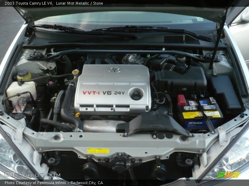 Lunar Mist Metallic / Stone 2003 Toyota Camry LE V6