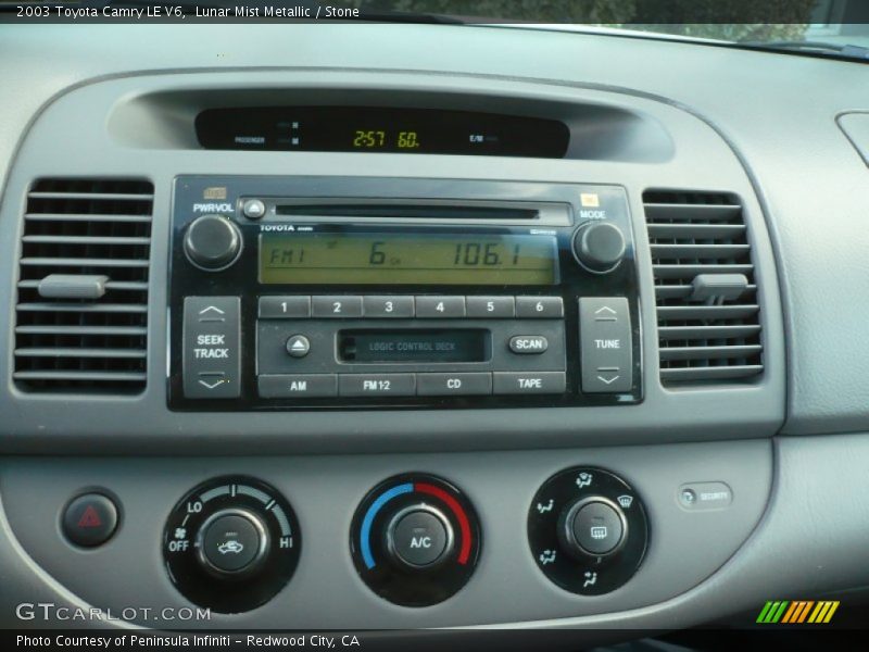 Lunar Mist Metallic / Stone 2003 Toyota Camry LE V6