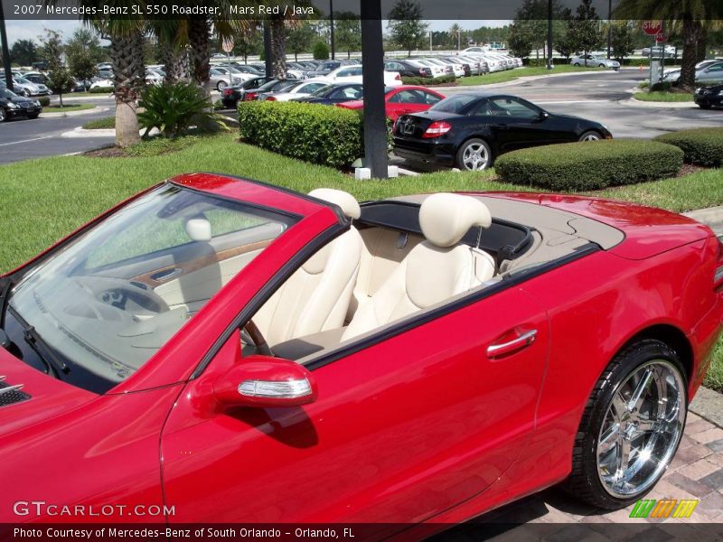 Mars Red / Java 2007 Mercedes-Benz SL 550 Roadster