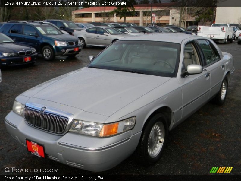 Silver Frost Metallic / Light Graphite 1999 Mercury Grand Marquis LS