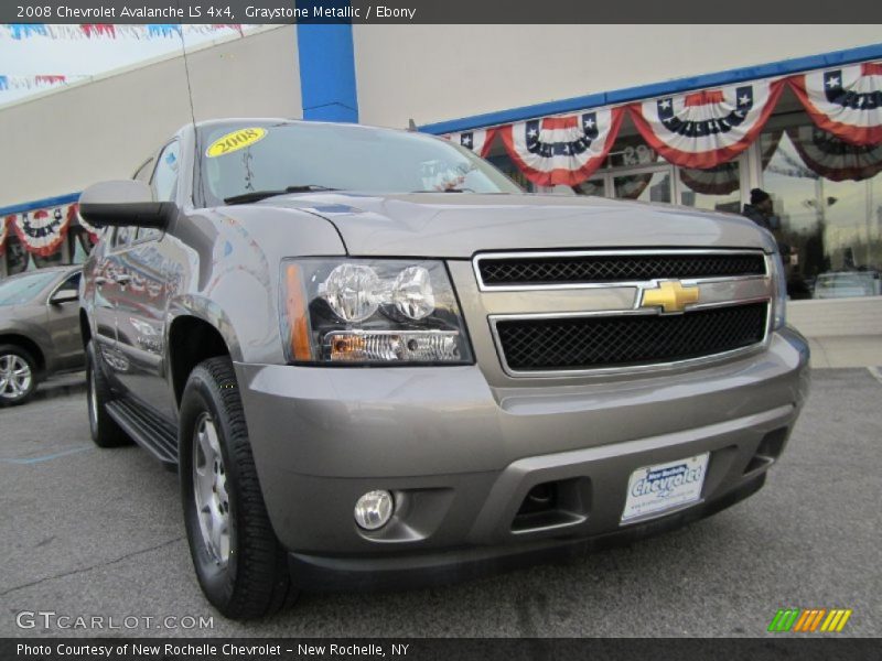 Graystone Metallic / Ebony 2008 Chevrolet Avalanche LS 4x4