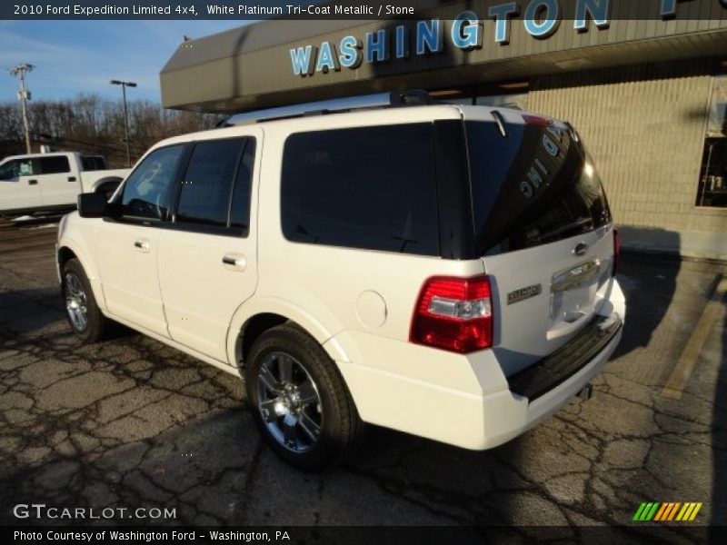 White Platinum Tri-Coat Metallic / Stone 2010 Ford Expedition Limited 4x4