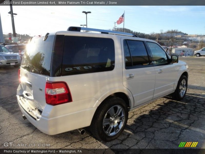 White Platinum Tri-Coat Metallic / Stone 2010 Ford Expedition Limited 4x4