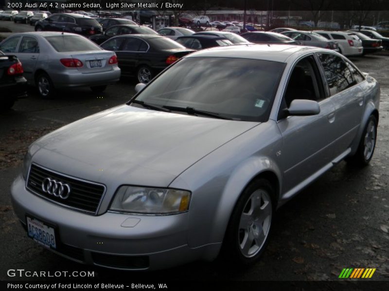 Light Silver Metallic / Ebony 2003 Audi A6 4.2 quattro Sedan