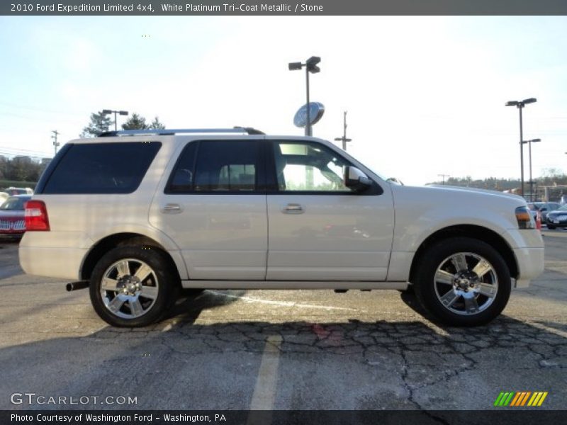 White Platinum Tri-Coat Metallic / Stone 2010 Ford Expedition Limited 4x4