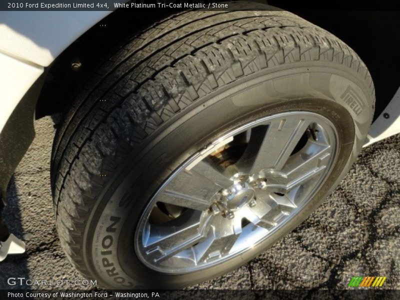 White Platinum Tri-Coat Metallic / Stone 2010 Ford Expedition Limited 4x4