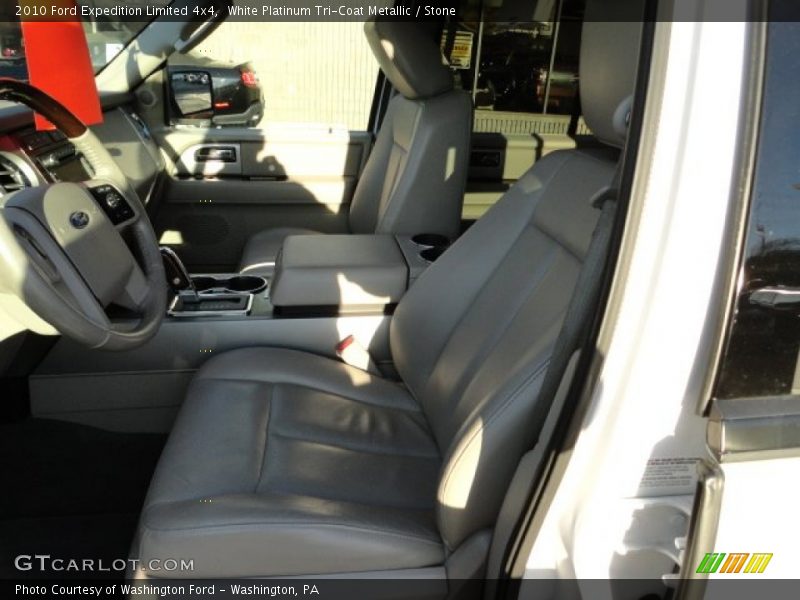 White Platinum Tri-Coat Metallic / Stone 2010 Ford Expedition Limited 4x4