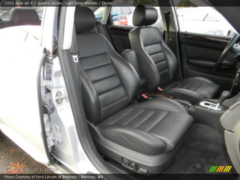 Light Silver Metallic / Ebony 2003 Audi A6 4.2 quattro Sedan