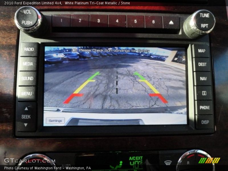 White Platinum Tri-Coat Metallic / Stone 2010 Ford Expedition Limited 4x4