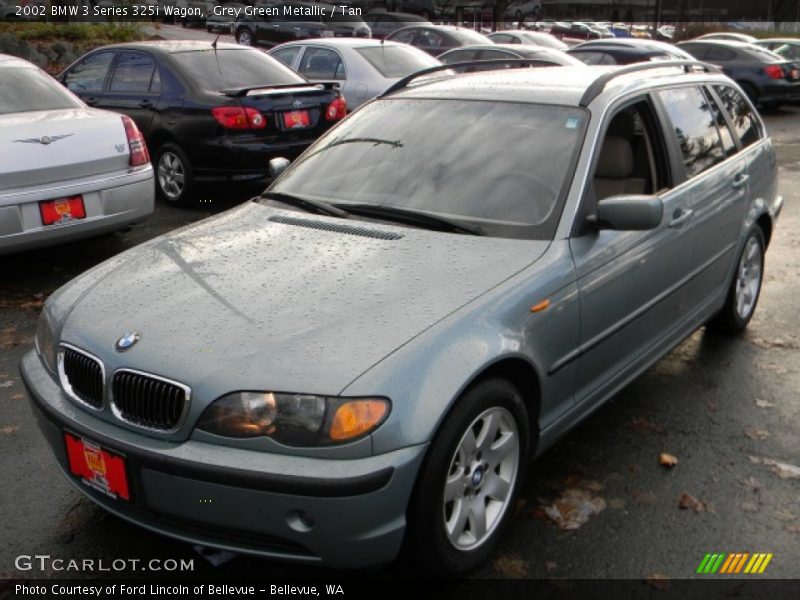 Grey Green Metallic / Tan 2002 BMW 3 Series 325i Wagon