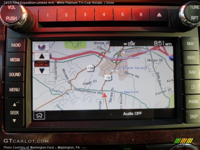 White Platinum Tri-Coat Metallic / Stone 2010 Ford Expedition Limited 4x4