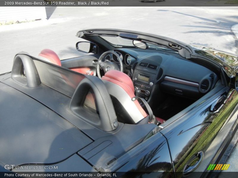 Black / Black/Red 2009 Mercedes-Benz SLK 350 Roadster