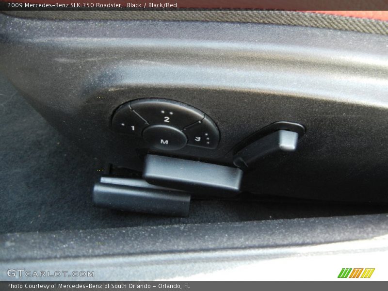 Black / Black/Red 2009 Mercedes-Benz SLK 350 Roadster