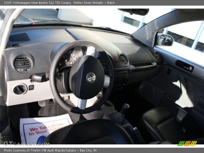 Reflex Silver Metallic / Black 2005 Volkswagen New Beetle GLS TDI Coupe