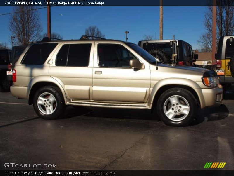 Tuscan Beige Metallic / Stone Beige 2001 Infiniti QX4 4x4