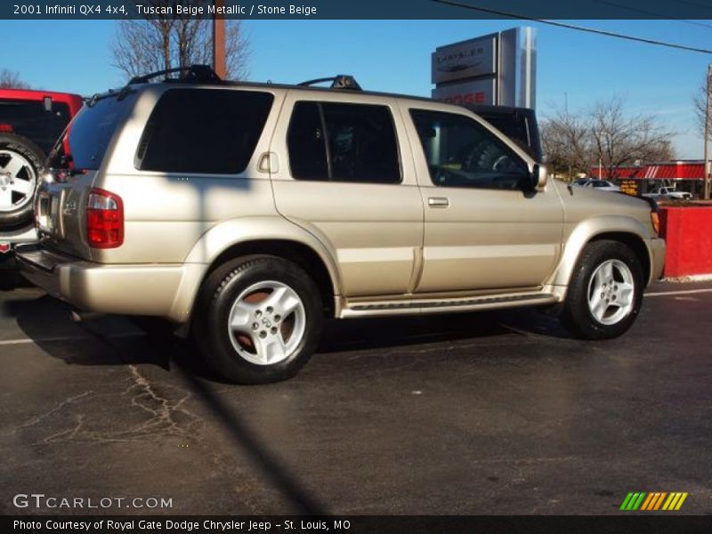 Tuscan Beige Metallic / Stone Beige 2001 Infiniti QX4 4x4