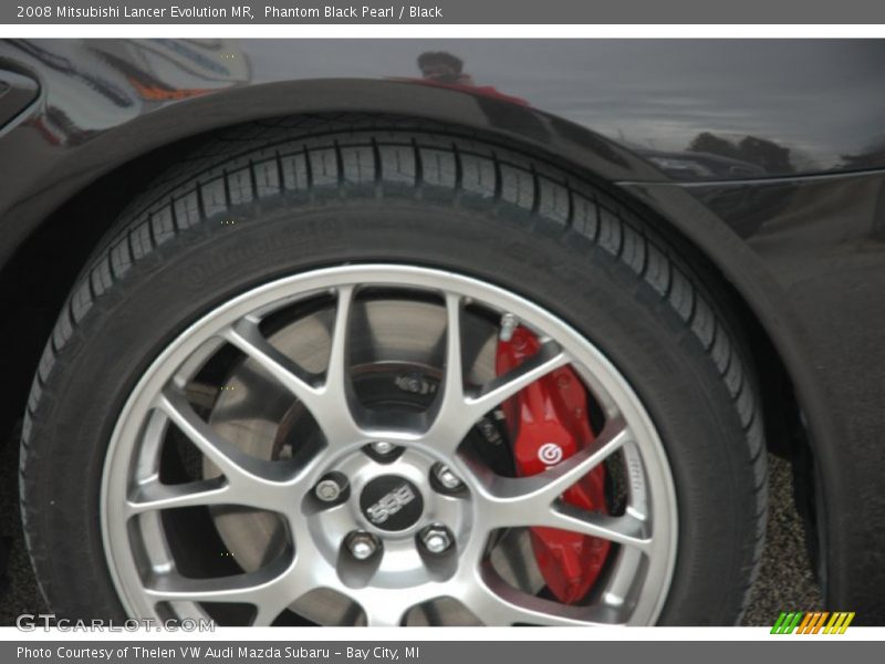 Phantom Black Pearl / Black 2008 Mitsubishi Lancer Evolution MR
