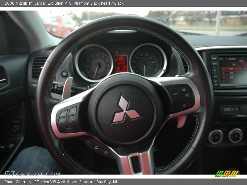 Phantom Black Pearl / Black 2008 Mitsubishi Lancer Evolution MR