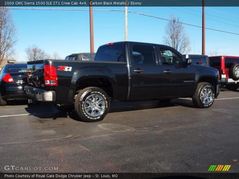 Carbon Black Metallic / Ebony 2009 GMC Sierra 1500 SLE Z71 Crew Cab 4x4