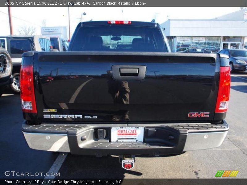 Carbon Black Metallic / Ebony 2009 GMC Sierra 1500 SLE Z71 Crew Cab 4x4