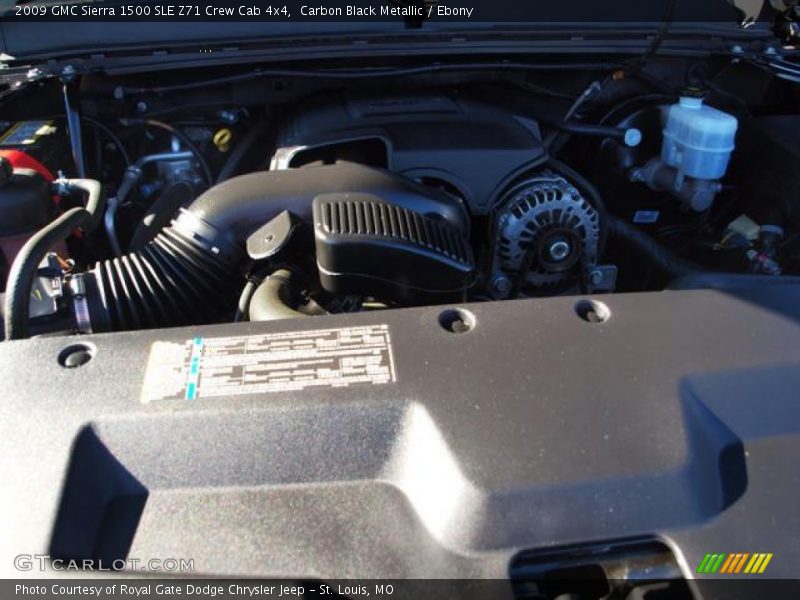 Carbon Black Metallic / Ebony 2009 GMC Sierra 1500 SLE Z71 Crew Cab 4x4