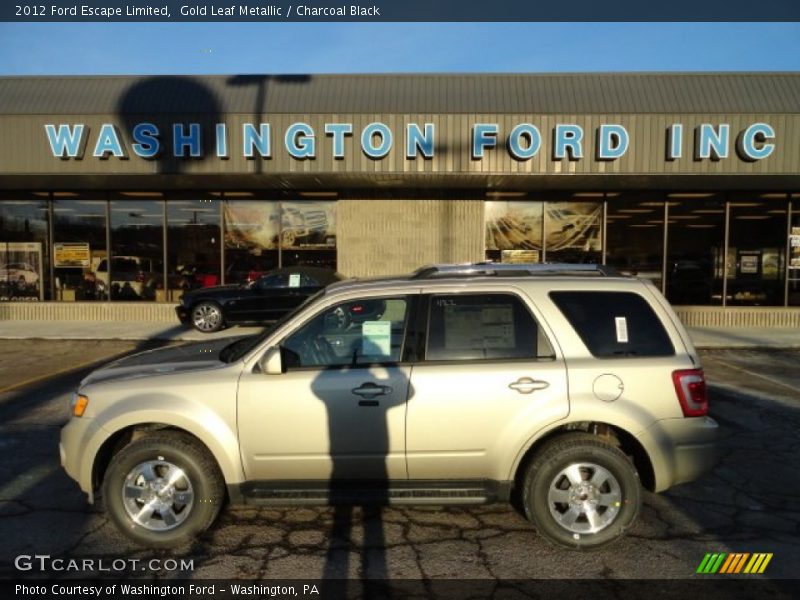 Gold Leaf Metallic / Charcoal Black 2012 Ford Escape Limited