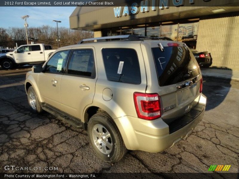 Gold Leaf Metallic / Charcoal Black 2012 Ford Escape Limited