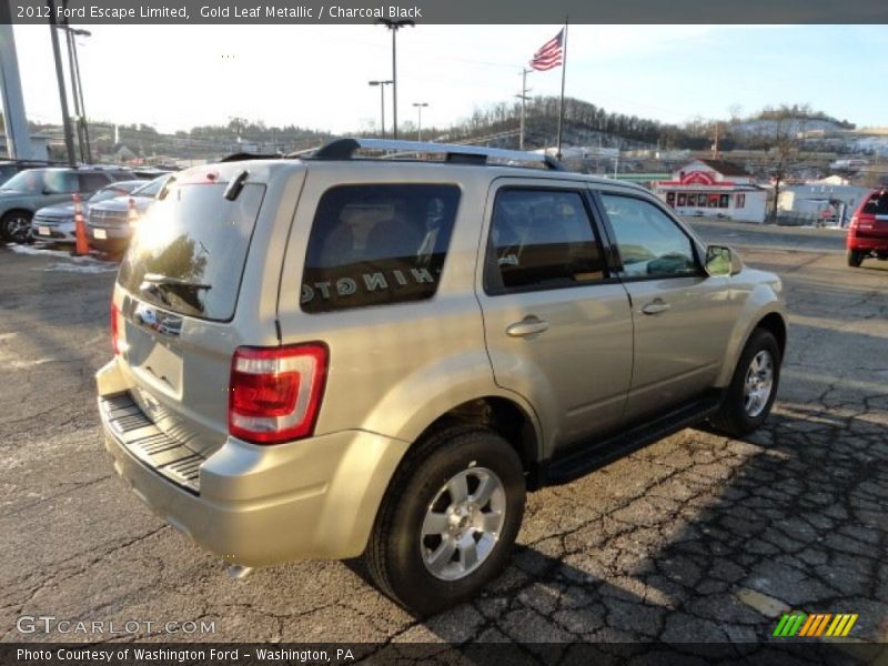 Gold Leaf Metallic / Charcoal Black 2012 Ford Escape Limited