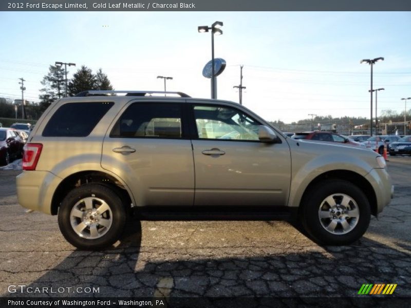 Gold Leaf Metallic / Charcoal Black 2012 Ford Escape Limited