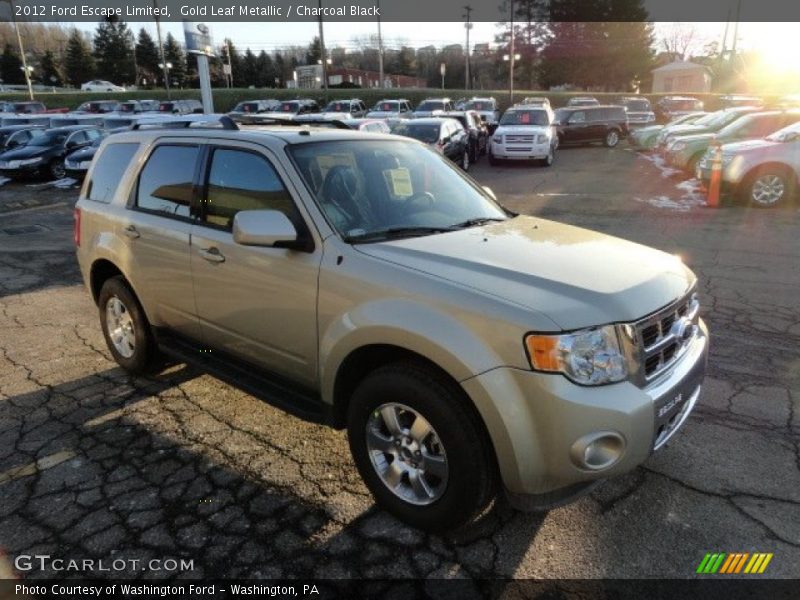 Gold Leaf Metallic / Charcoal Black 2012 Ford Escape Limited