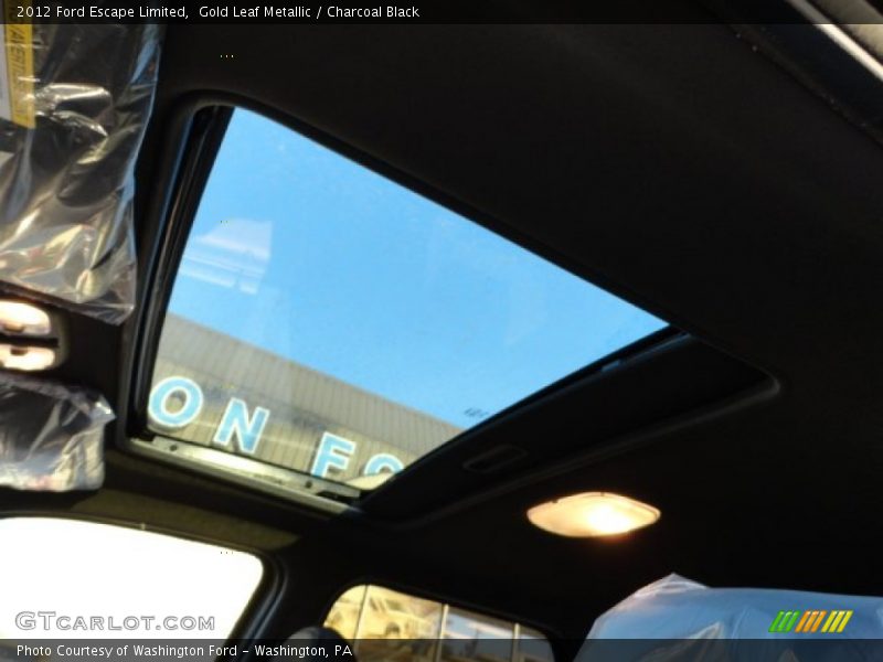 Gold Leaf Metallic / Charcoal Black 2012 Ford Escape Limited