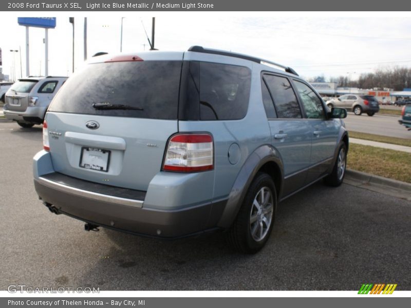 Light Ice Blue Metallic / Medium Light Stone 2008 Ford Taurus X SEL