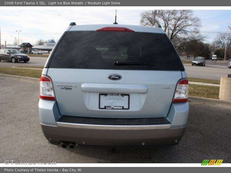 Light Ice Blue Metallic / Medium Light Stone 2008 Ford Taurus X SEL