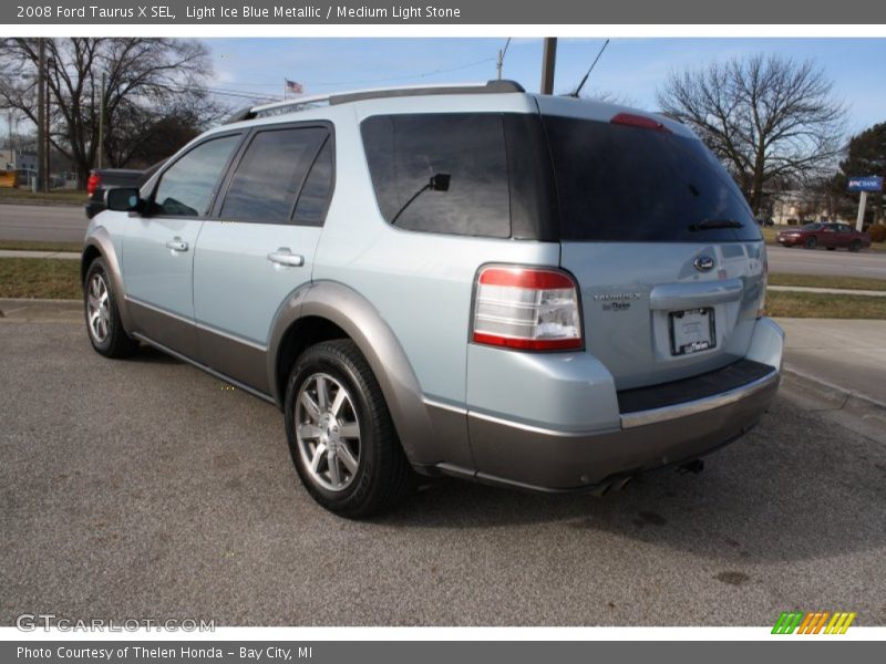 Light Ice Blue Metallic / Medium Light Stone 2008 Ford Taurus X SEL