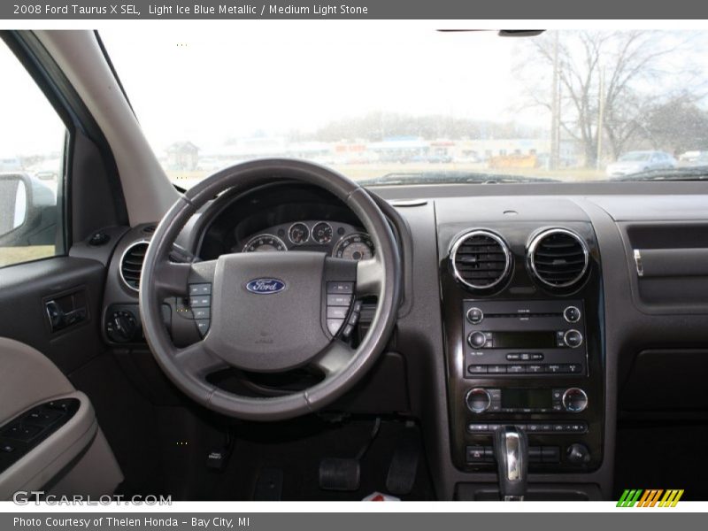 Light Ice Blue Metallic / Medium Light Stone 2008 Ford Taurus X SEL