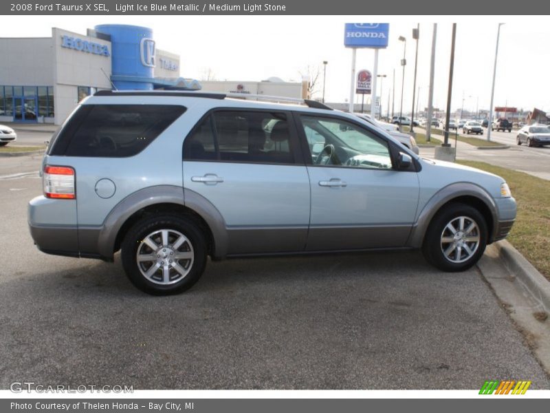 Light Ice Blue Metallic / Medium Light Stone 2008 Ford Taurus X SEL
