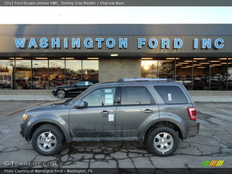 Sterling Gray Metallic / Charcoal Black 2012 Ford Escape Limited 4WD