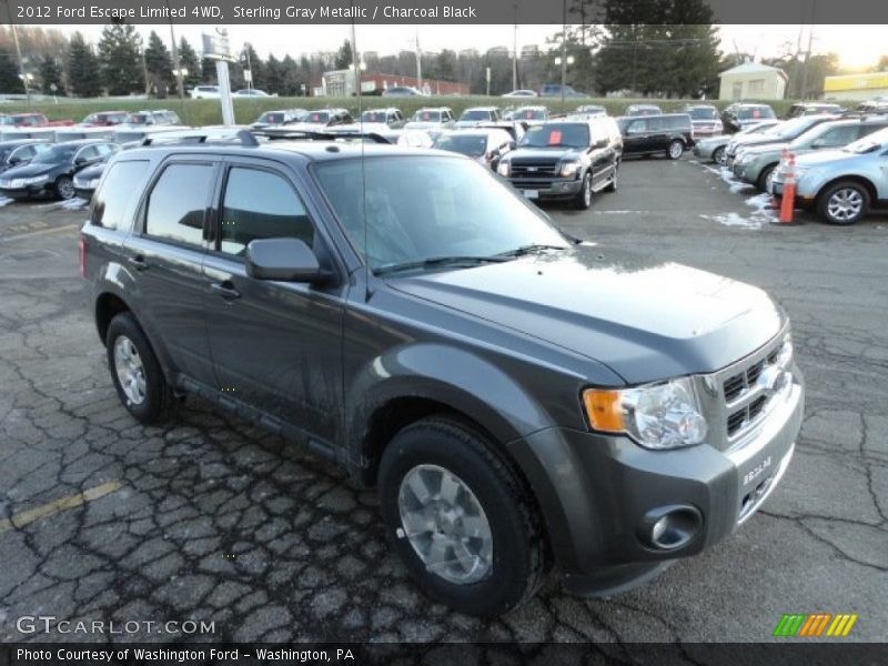 Sterling Gray Metallic / Charcoal Black 2012 Ford Escape Limited 4WD