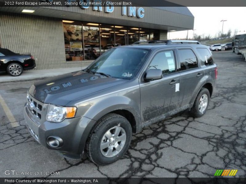 Sterling Gray Metallic / Charcoal Black 2012 Ford Escape Limited 4WD