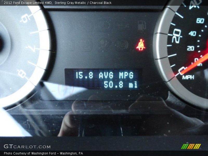 Sterling Gray Metallic / Charcoal Black 2012 Ford Escape Limited 4WD