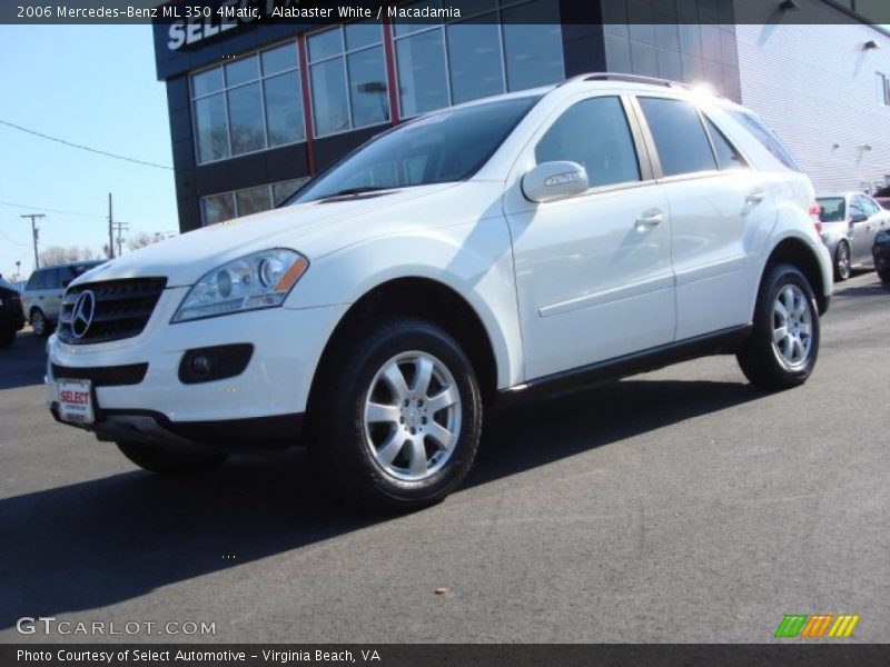 Alabaster White / Macadamia 2006 Mercedes-Benz ML 350 4Matic