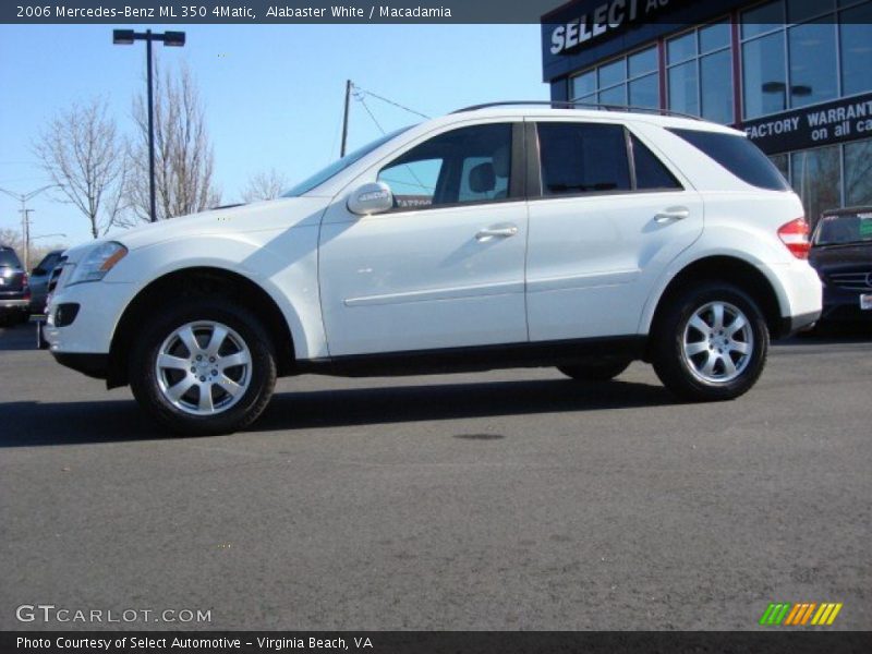 Alabaster White / Macadamia 2006 Mercedes-Benz ML 350 4Matic