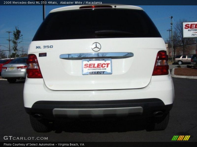 Alabaster White / Macadamia 2006 Mercedes-Benz ML 350 4Matic