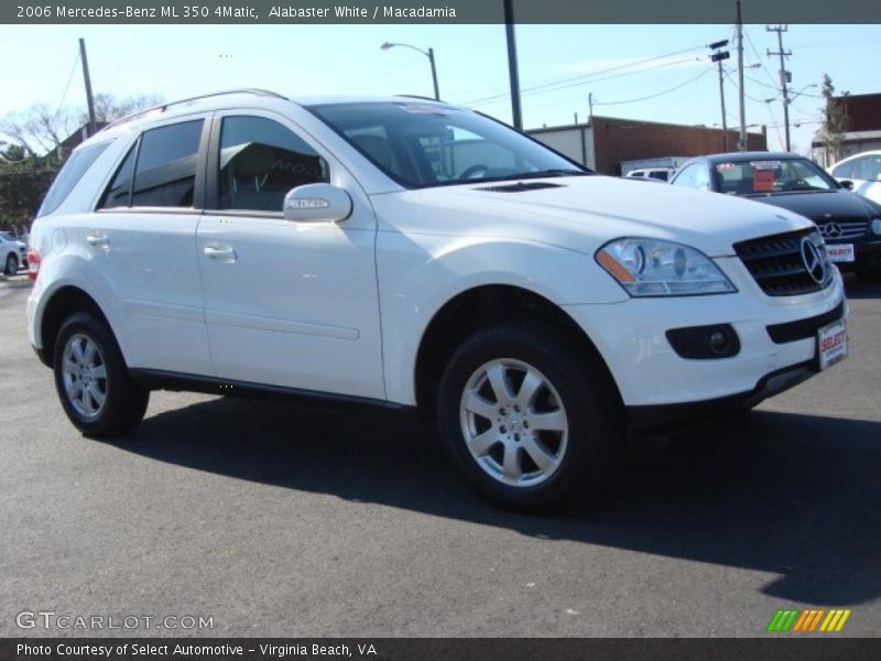 Alabaster White / Macadamia 2006 Mercedes-Benz ML 350 4Matic
