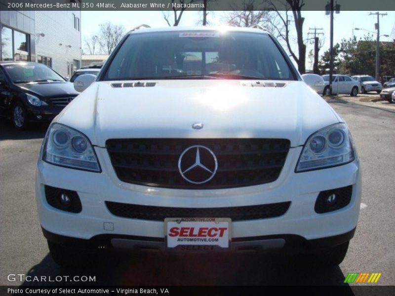 Alabaster White / Macadamia 2006 Mercedes-Benz ML 350 4Matic