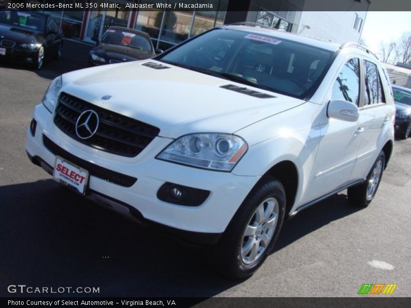 Alabaster White / Macadamia 2006 Mercedes-Benz ML 350 4Matic
