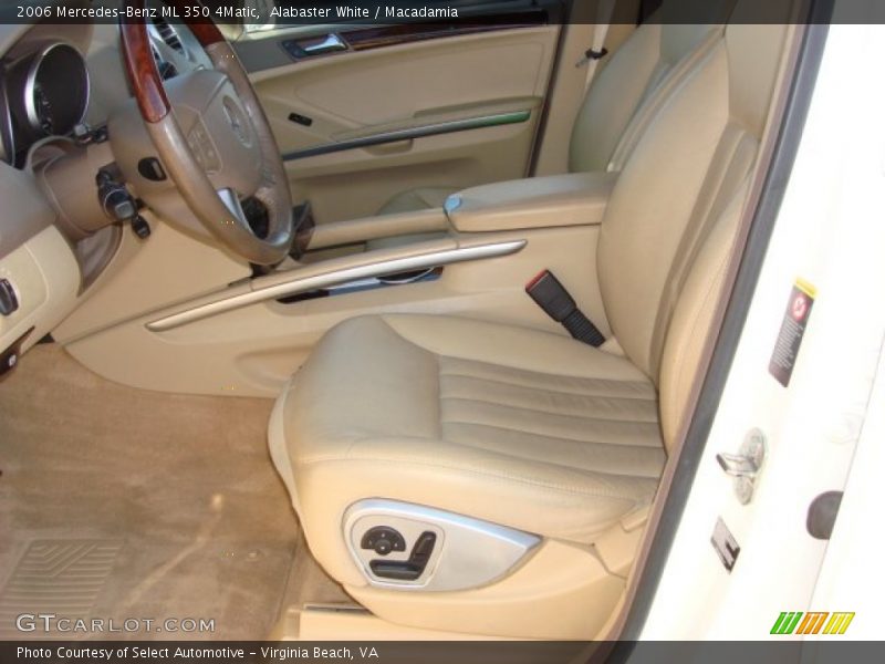 Alabaster White / Macadamia 2006 Mercedes-Benz ML 350 4Matic